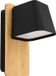 EGLO Bol Wandlamp Ruscio met stoffen kap Bruin Zwart Metaal
