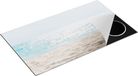 Chefcare Inductie Beschermer Helder Witte Strand met Zee Uitzicht - 89,6x51,6 cm - Afdekplaat Inductie - Kookplaat Beschermer - Inductie Mat