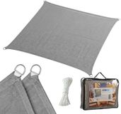 Merkloos Schaduwdoek - 3x3 m - Vierkant - Antraciet - HDPE - UV-bescherming