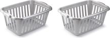 Plasticforte Wasmand - 2 stuks - grijs - kunststof - 40 liter