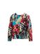 Desigual Sweatshirt aqua / rood / zwart / wit