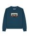 Watapparel Sweatshirt 'Retro Kassette' navy / zwart
