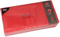 Papstar 150 Servetten DAILY Collection 1/4 vouw 32 cm x 32 cm rood