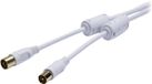 Vivanco VVAN75FEDBGW Câble coaxial 7,5m Blanc