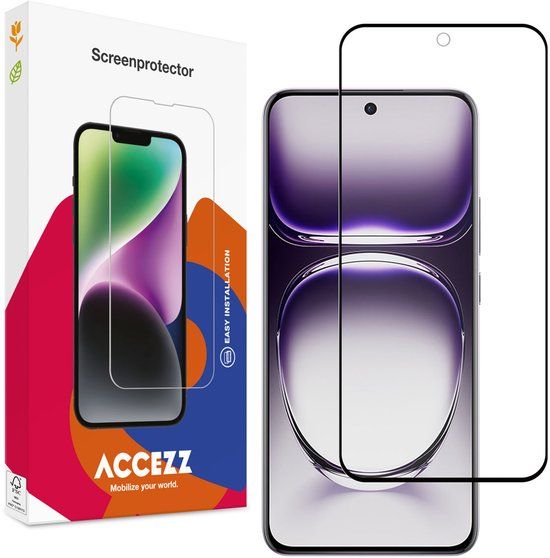 Accezz Screen Protector - Gehard Glas - Geschikt voor Oppo Reno 12 Pro