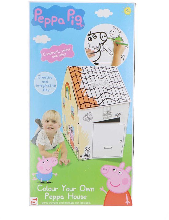 Peppa Pig Kleur Jouw Eigen Huis Speeltent