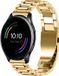 Strap-it OnePlus Watch stalen band (or)