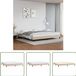 vidaXL Cadre de lit Similicuir Marron 200x200 cm