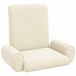 vidaXL Fauteuil réglable Crème Velours côtelé