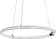 LEDVANCE Decor Aura hanglamp van gebogen polycarbonaat met LED en filamentontwerp, 18 W, 2000 lm, 3000 K, 830 warm wit, click dimbaar, donkergrijs, kunststof (PC), 498 mm, IP20