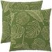 vidaXL Kussensloop 2 pcs HEERLEN Blad Design 80 x 80 cm Polyester
