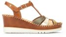 Pikolinos W3Z-1836C1 - Sandalen met hak Dames Sandalen - Kleur: Bruin - Maat: 41
