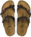 Birkenstock Mayari Teenslipper Geolied Leer Bruin 44 Unisex