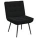 vidaXL Relaxfauteuil fluweel zwart 64x74x84 cm