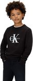 Calvin Klein Kids Unisex Sweater - 100% Katoen - Maat 4 - Zwart