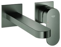 GROHE 2-gats wastafelkraan Plus 29306_4, wandmontage, afwerkset voor 23200002, hartafstand 110mm, voorsprong 203mm, hard graphite geborsteld, 29306AL4