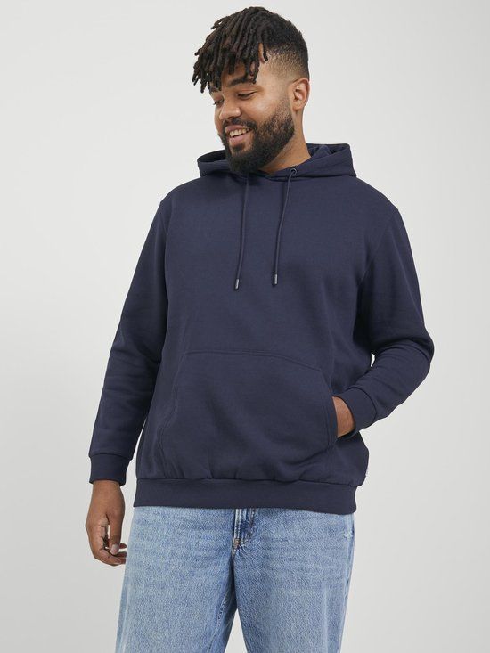 JACK & JONES PLUS JJEBRADLEY Sweat Hoodie - Navy Blazer - EU 5XL