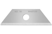 MARTOR 10x Trapezium Cutter Mesje 8,9 mm, 2-voudig, Staal, Dubbel Geslepen