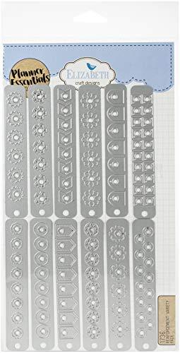 Elizabeth Craft Designs 1736 Elizabeth-Craft-stansvorm met hars, decoratieve planner, zijversterkingen, eenheidsmaat