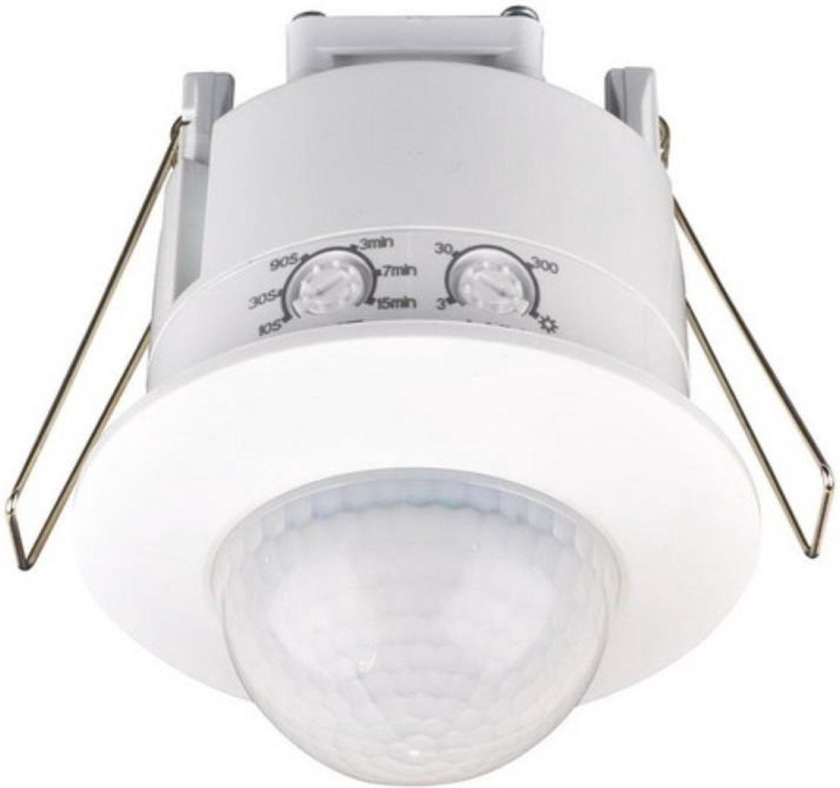 Detec Inbouw Bewegingsmelder - 12 meter - 360 Graden - Wit