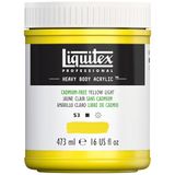 Liquitex 4412889 Professional Heavy Body acrylverf in kunstenaarskwaliteit met uitstekende lichtechtheid en boterachtige consistentie, 473 ml pot - cadmiumvrij lichtgeel
