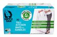 Hippo Sak Keuken afvalzakken met handgrepen op plantaardige basis, 49 l, 90 stuks