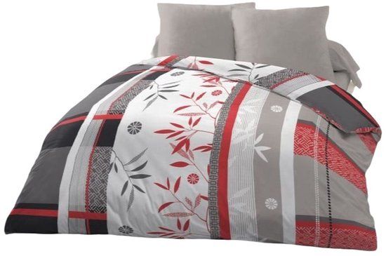 Home Linge Passion Dekbedovertrekset Shizuoka Blauw Tweepersoons Microvezel Natuurprint