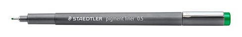 Staedtler Pigment Liner 308 Fineliner Groen 0.5 mm 10 Stuks
