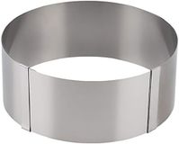 APS Taartring, traploos verstelbare bakring, taartring van roestvrij staal, keukenhulp voor het bakken, taartring met diameter 16,5-32 cm, hoogte 7 cm