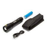 VELAMP Panther: 10W Cree LED Oplaadbare Zaklamp Met Zoomfunctie
