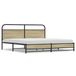 vidaXL Bedframe Metaal Eiken 193x203 cm