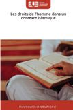 Les Editions Universitaires Europeennes Les droits de l'homme dans un contexte islamique Paperback