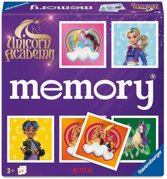 Ravensburger memory® Unicorn Academy - Gezelschapsspel & bordspel vanaf 3 jaar