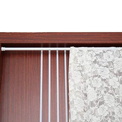 Douchegordijnstang 40 - 490 cm verstelbaar, trekgordijnstang zonder boren, antislip, zwaar belastbare roestvrijstalen douchestang voor badkamer, raam, kast, keuken, terras (oranje, 410-490 cm