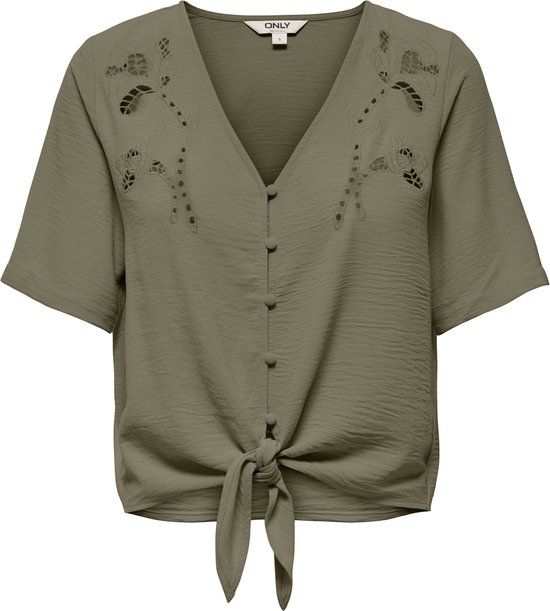 ONLY - ONLEVALOU METTE 2/4 KNOT TOP WVN Dames Top