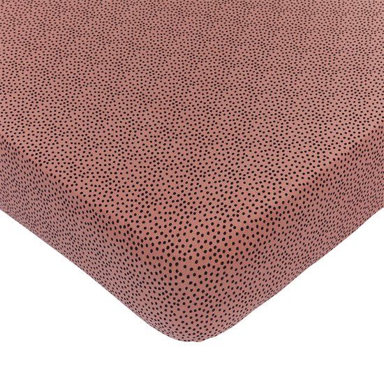 Mies & Co Wieg Hoeslaken Cozy Dots Redwood