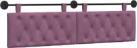 vidaXL - Hangend hoofdbord - Paars - Fluweel