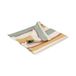 Serviette de table, coton recyclé, rayures estivales, 40 x 40 cm
