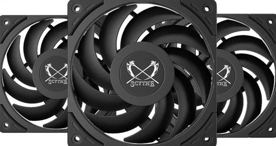 Scythe Wonder Tornado 120 - Ventilatorhuis - 3-pack - 120mm