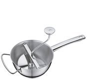 KÜCHENPROFI Trio Passeerapparaat, van hoogwaardig, roestvrij staal, Ø 20 cm, inclusief 3 opzetschijven (fijn, medium, grof), ideaal voor soepen, sauzen en puree zonder conserveringsmiddelen