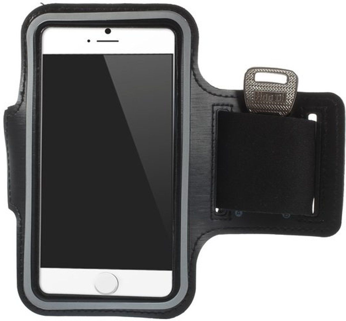 GadgetBay Zwarte hardloopband iPhone 6 6s 7 8 Sport Armband - Sportband - Zwart