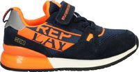 Replay Shoot Jr11 Sneakers Jongens - Leren Sneaker - Blauw - Maat 35