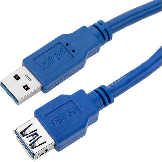 Techly USB 3.0 A Male to A Male Cable - 3m - Blue