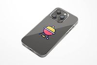 Bonateks, Digitaal bedrukte hoes, compatibel met iPhone 14 Pro, telefoonhoes, beschermhoes, schokbestendig, siliconen, flexibel, transparant