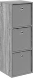 vidaXL Dressoir met lade Grijs Sonoma 35 x 32 x 99,5 cm
