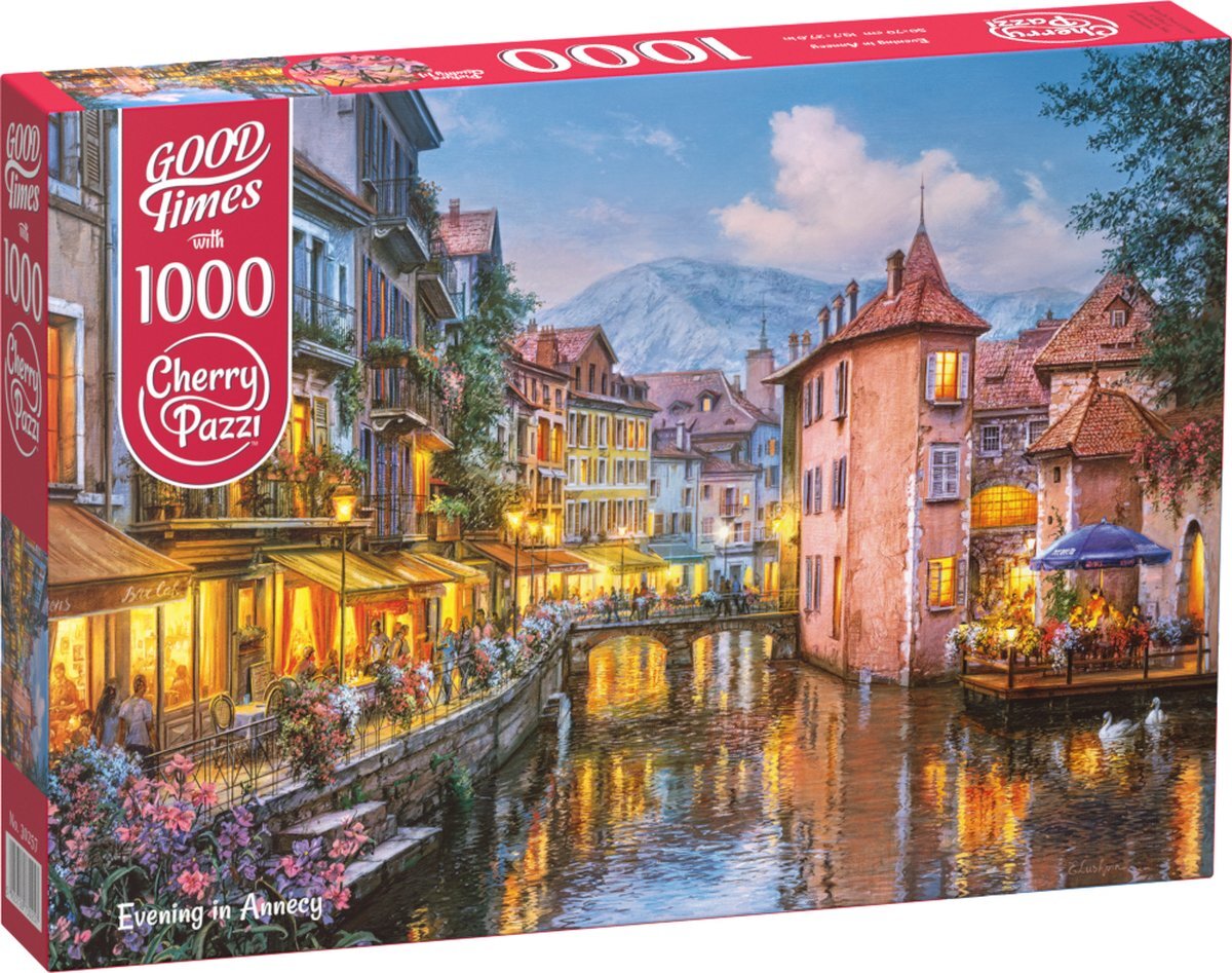 Cherrypazzi Evening in Annecy Puzzel 1000 Stukjes