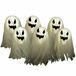 Funny Fashion Funny Halloween 6x LED verlichte spoken - voor buiten in de tuin - op batterijen - 160 x 43 cm