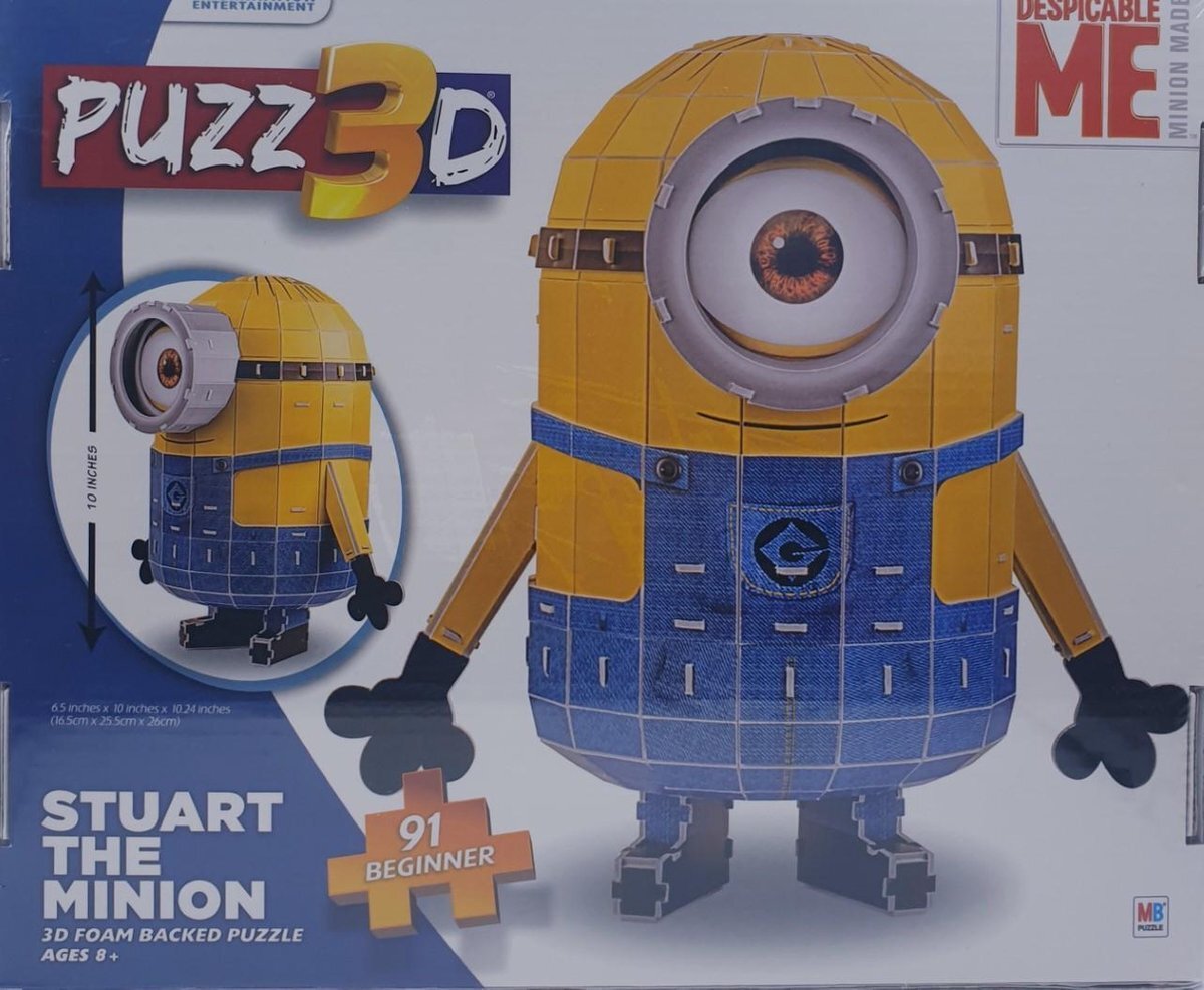 Minions Despicable Me Despicable ME Stuart 3D puzzel