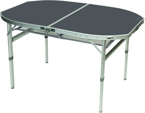 Bo-Camp Tafel - Ovaal - Koffermodel - 120x80 Cm