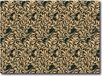Tapis de table en plastique, beige avec motifs de feuilles